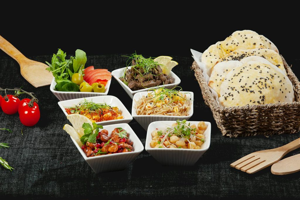 Close-Up Shot of Bowls of Delicious Dishes